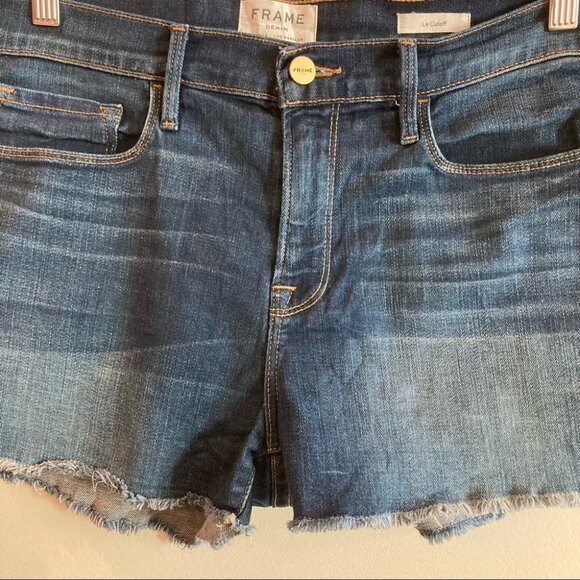 FRAME DENIM Sz 30 Le Cutoff Denim Jean Shorts - Picture 3 of 12